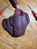 Leather handmade OWB holster for Smith and Wesson Shield EZ9